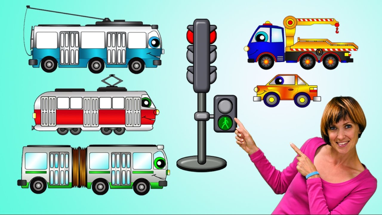 Мультики про машинки- ПДД, светофор и транспорт для детей