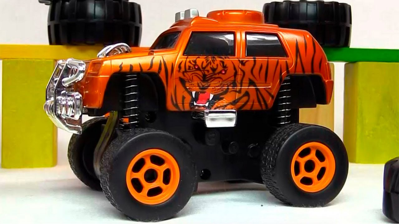 Видео про машинки - Джип монстр трак - Игрушки для детей