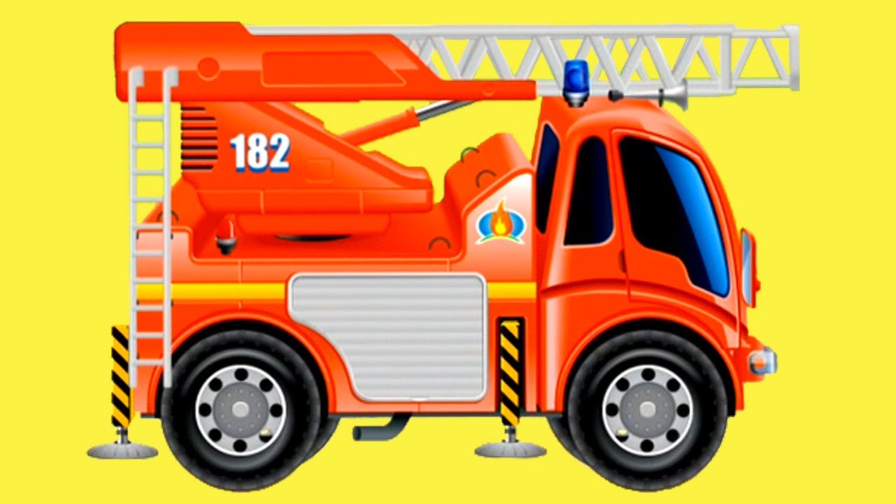 Обзоры мобильных игр - пожарная машина - мультфильм для детей