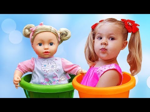 Diana Pretend Play Babysitting Cry Baby Dolls / Nursery Playset Girl Toys