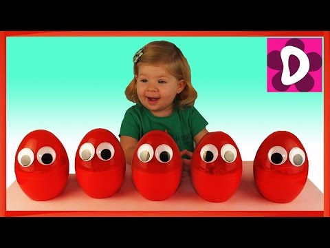 Дианочка открывает огромные глазастые яйца с сюрпризами Игрушки disney princess toys surprise eggs