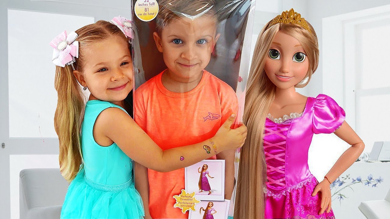 Diana and New Rapunzel doll