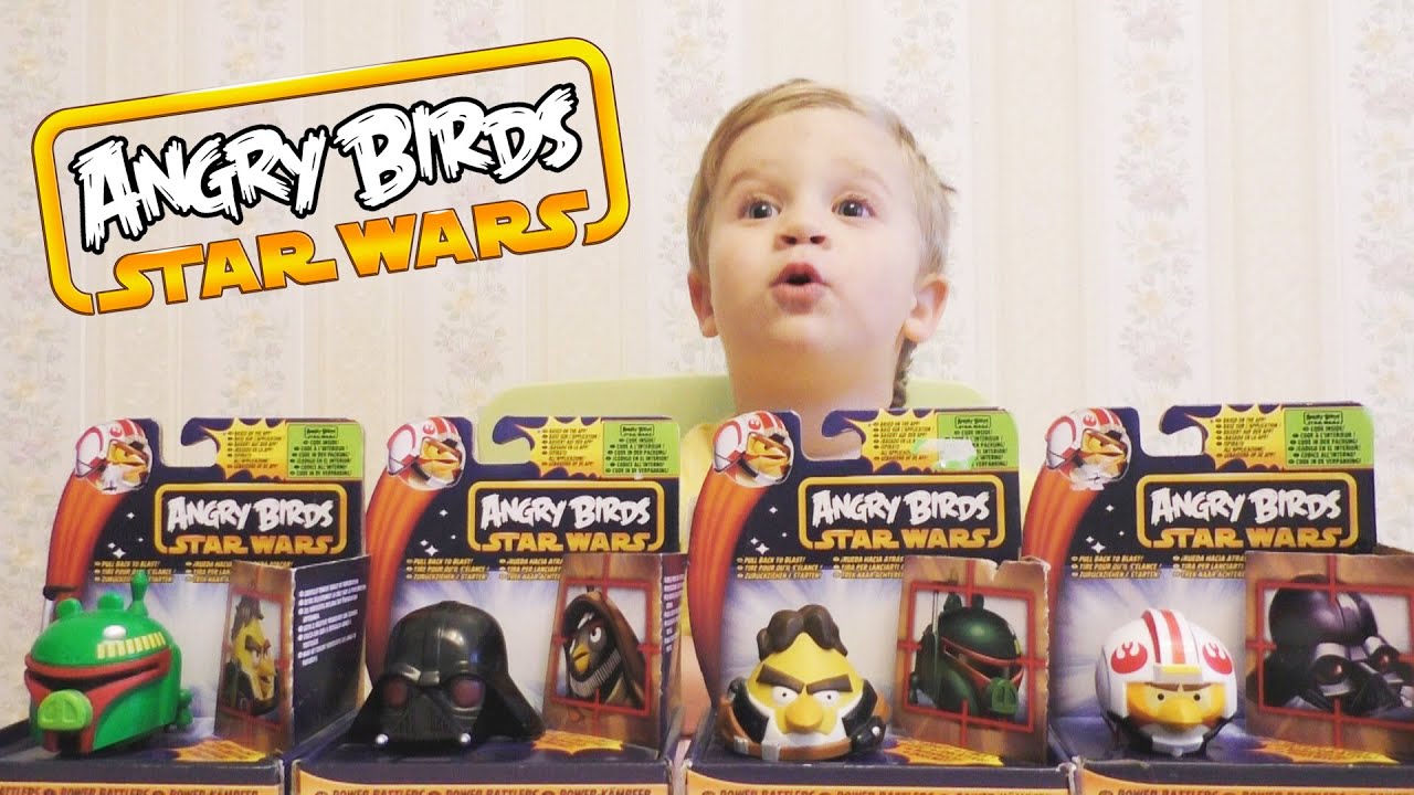 ★ ЭНГРИ БёРДС Звёздные Войны открываем новые игрушки Angry Birds Star Wars