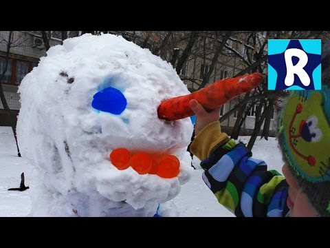 ★ ВЛОГ Огромный ОРБИЗ Снеговик с Орбиз Гуляем на Улице Делаем Снеговика Making Giant ORBEEZ Snowmen