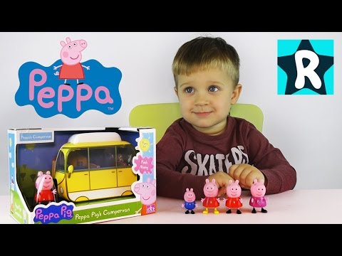 Распаковка Машинки Peppa Pig Camping Playset unboxing Roma Show