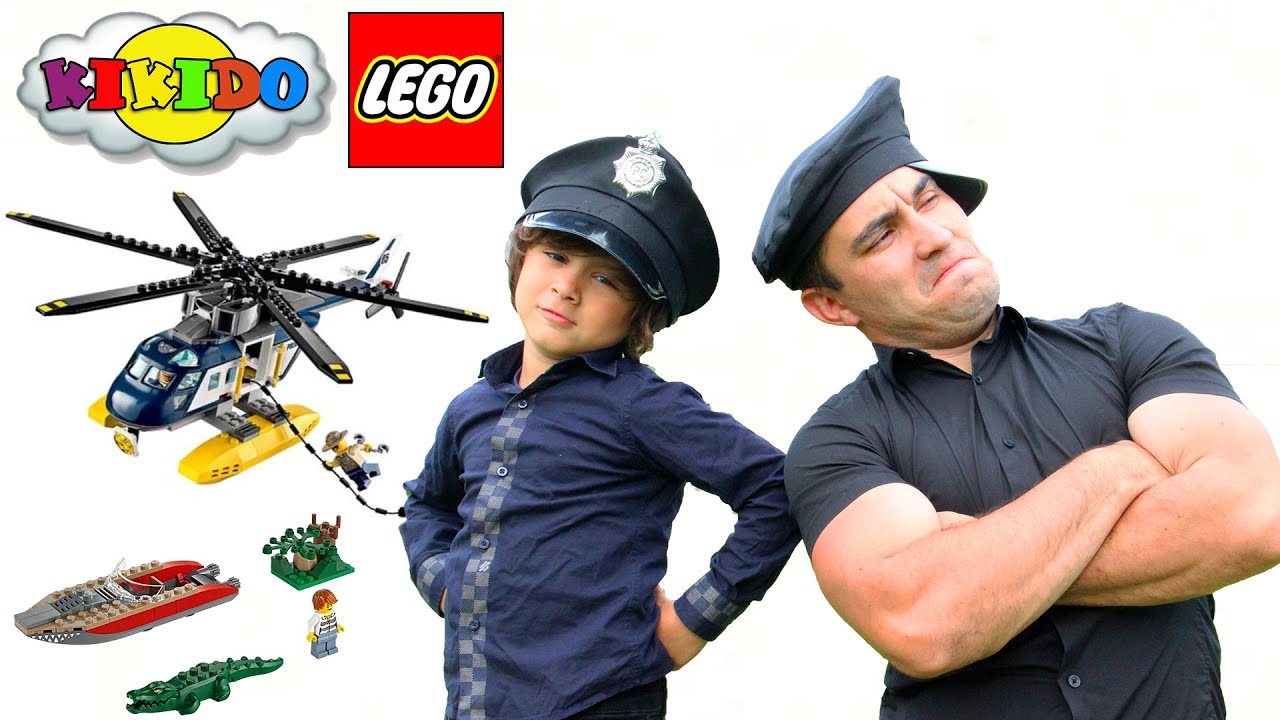 Лего Сити Погоня на Полицейском Вертолете 60067.Обзор и сборка Лего конструктора.Кикидо