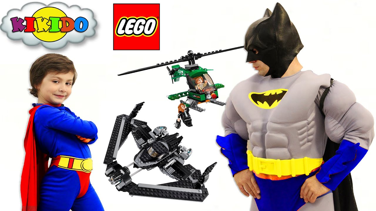 Лего Бэтмен против Супермена 76046. Битва Супергероев в небе. Обзор и сборка конструктора. Кикидо