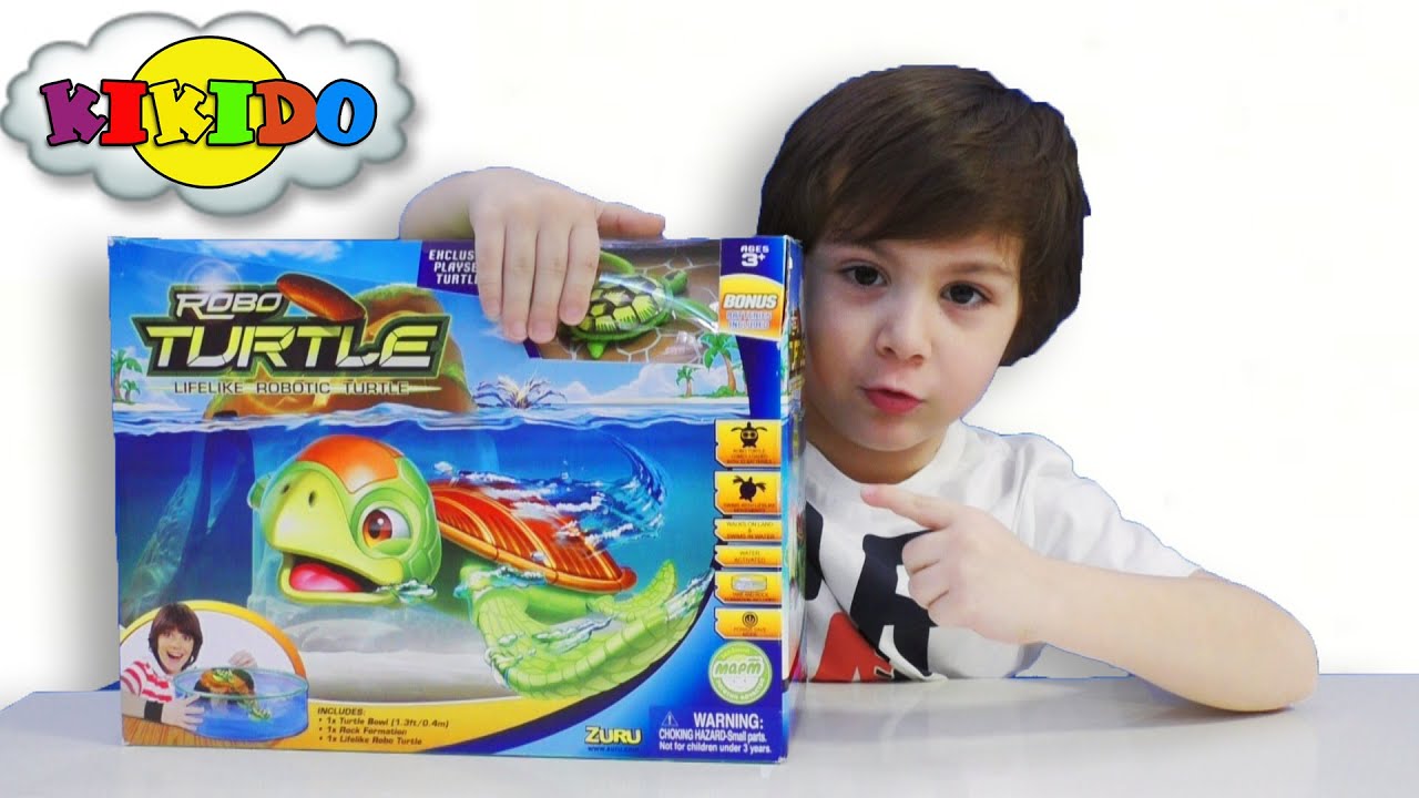 Робочерепашка Плавающая в Аквариуме. Интерактивная Игрушка. Видео для детей. Unboxing Robo Turtle