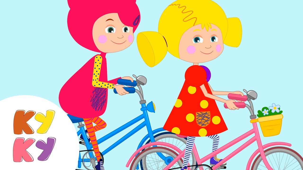 ВЕЛОСИПЕД - КУКУТИКИ - Развивающая веселая детская песенка мультик для детей малышей про велосипед