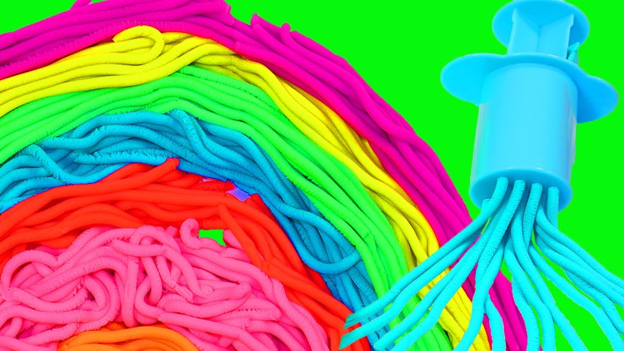 Сборник Учим цвета с пластилином Плей до Play Doh Радуга из пластилина Формы и Шприцы для пластилина