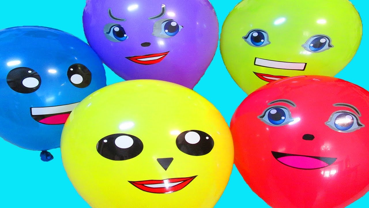 Воздушные Шары Учим цвета с шариками Песенка про шарики с глазками Мультик про шарики Лопаем шарики