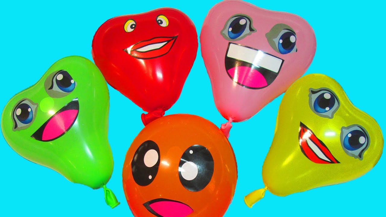 Сборник Шарики Учим цвета с воздушными шариками Развивающая Песня про шарики Мультик Лопаем шарики