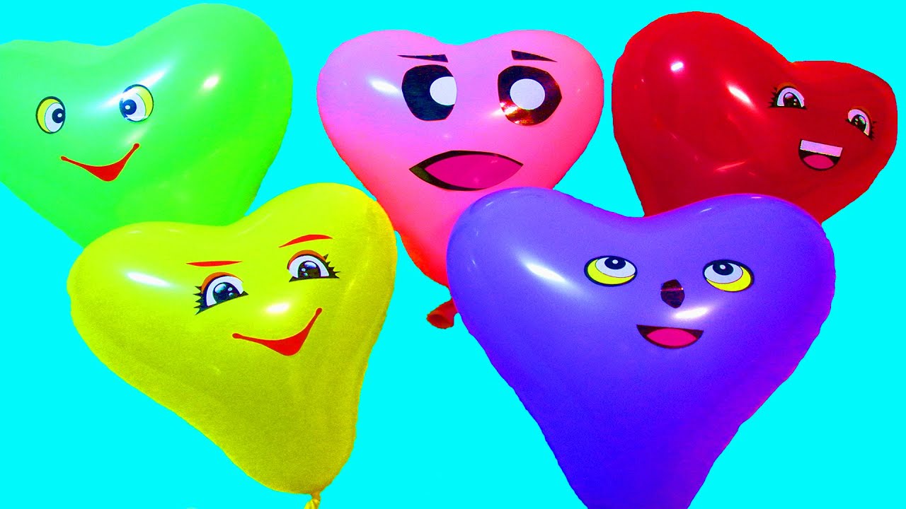 Песня семья пальчиков на русском воздушные шарики Учим цвета Развивающее видео для детей 3 серия