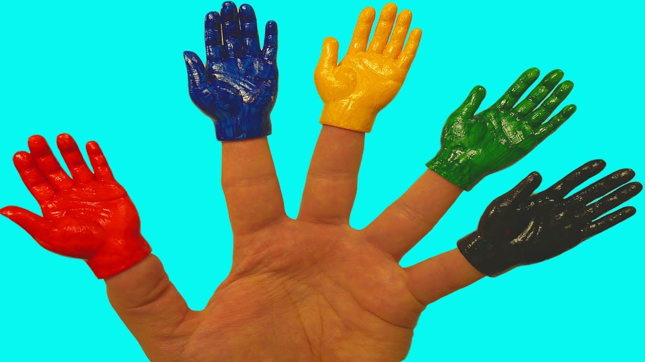 Сборник Учим цвета с песенкой Пальчиковые краски Развивающая Песня про пальчики Семья Пальчиков