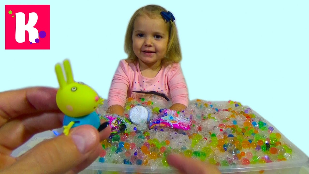 Орбиз сюрпризы игрушки с разноцветными шариками в искусственном снегу Orbeez