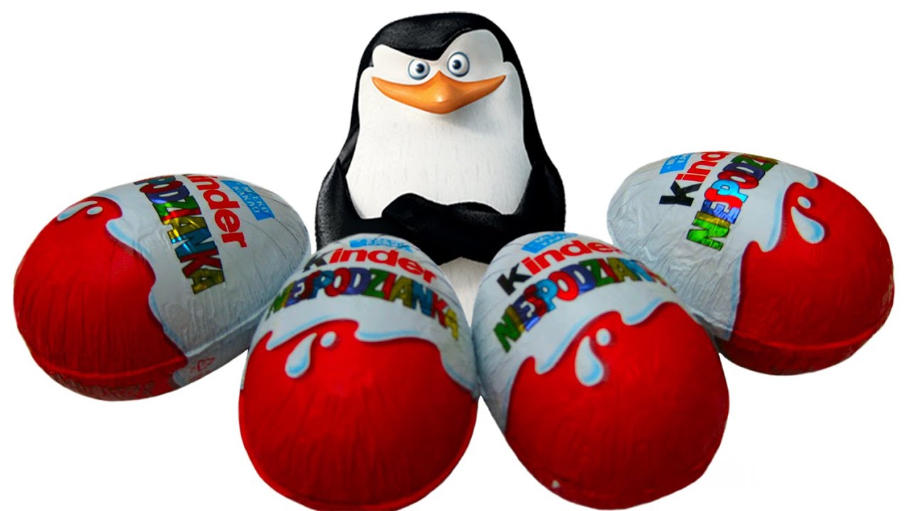 Пингвины Мадагаскара Киндер Сюрприз / обзор игрушек