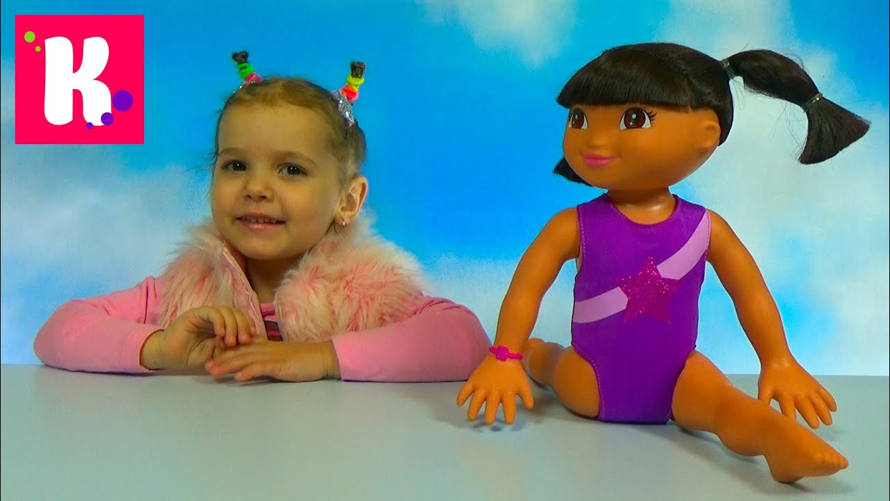 Даша Путешественница - гимнастка / Распаковка куклы Dora the Explorer Gimnastic