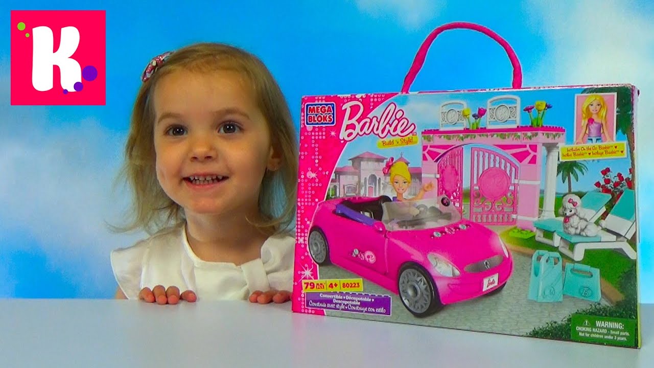 Барби с собачкой / Машинка из конструктора / Обзор Mega Blocks Barbie