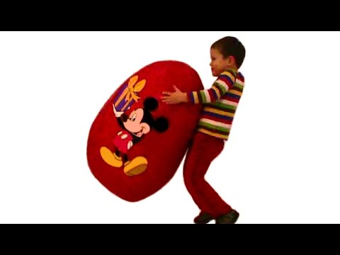 Мики Маус огромное яйцо с сюрпризом открываем игрушки Mickey Mouse