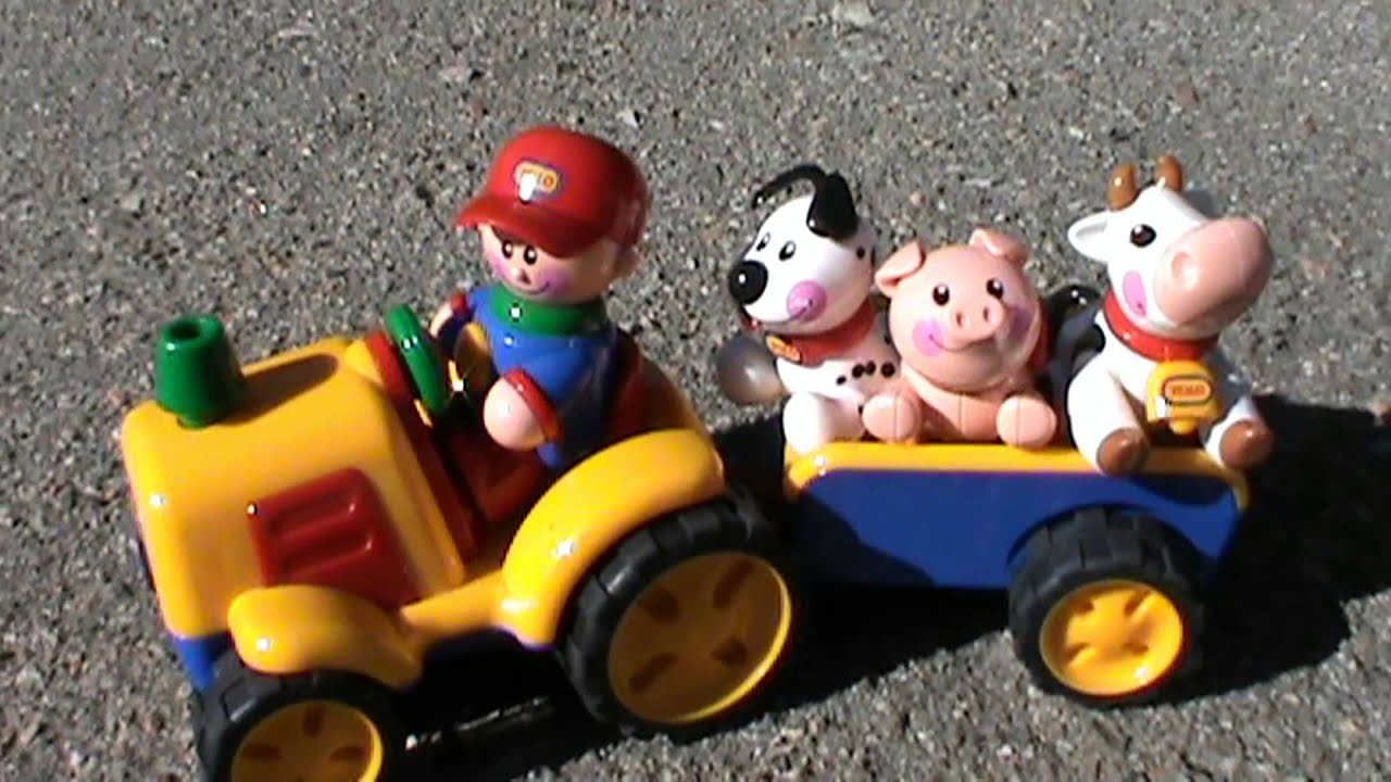Трактор Толо Tolo игрушки собачка свинья корова фермер