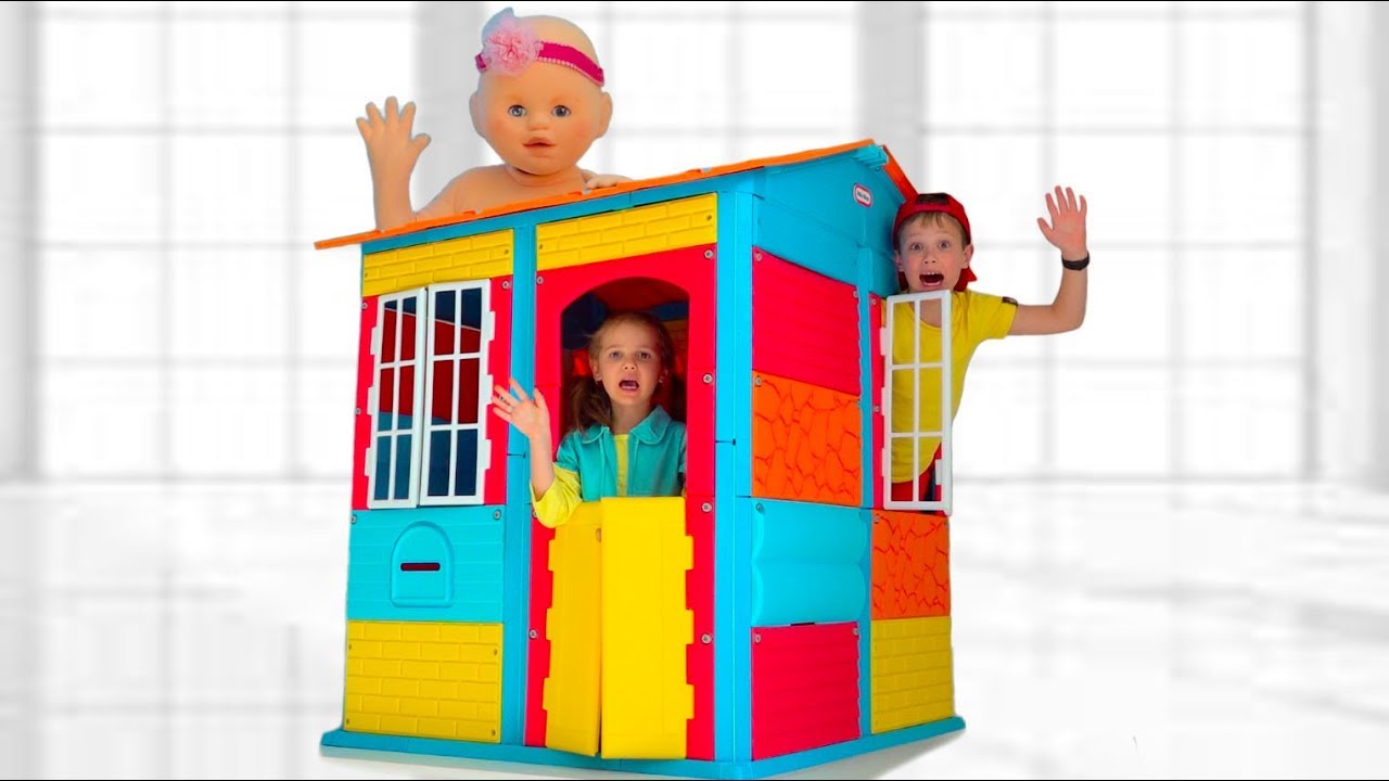 Max build a playhouse with friends
