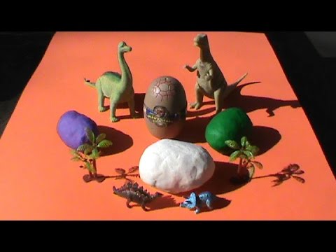 Динозавры Яйца сюрприз из ПлэйДо Play-Doh тесто