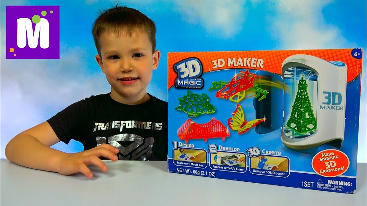 3Д принтер игрушки мэйкер делаем объёмные машинки зверюшки и мосты