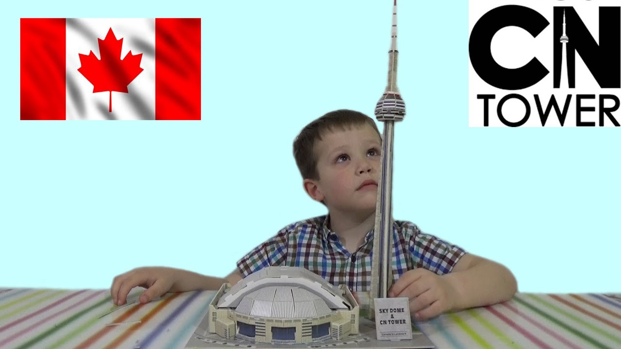 3D пазл складываем башню CN Tower