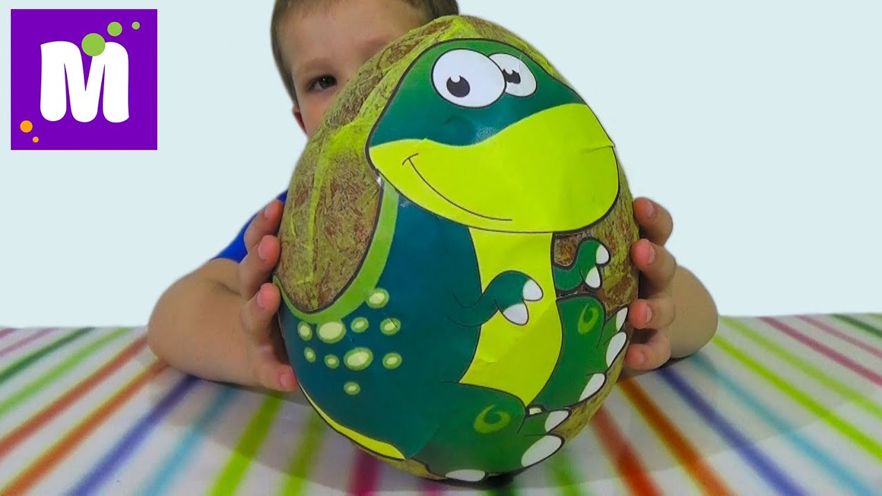Динозавры огромное яйцо с сюрпризами открываем игрушки