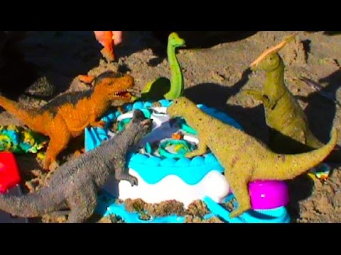 Динозавров кормим тестом для лепки Плэй До