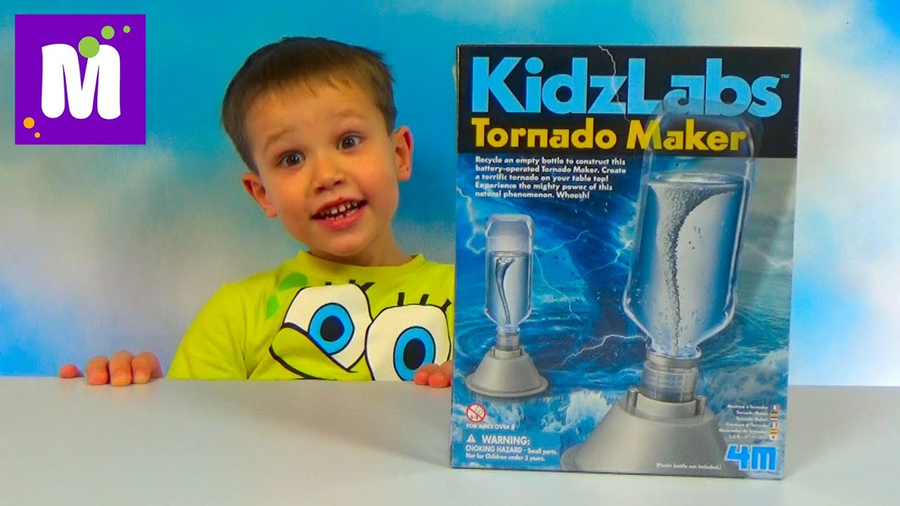 Торнадо в бутылке опыты в специальном Мейкере Tornado Maker