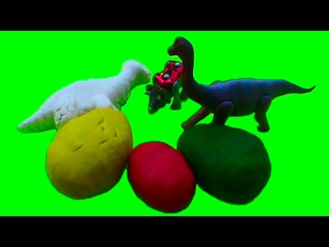 Веселые динозавры сюрприз игрушки открываем