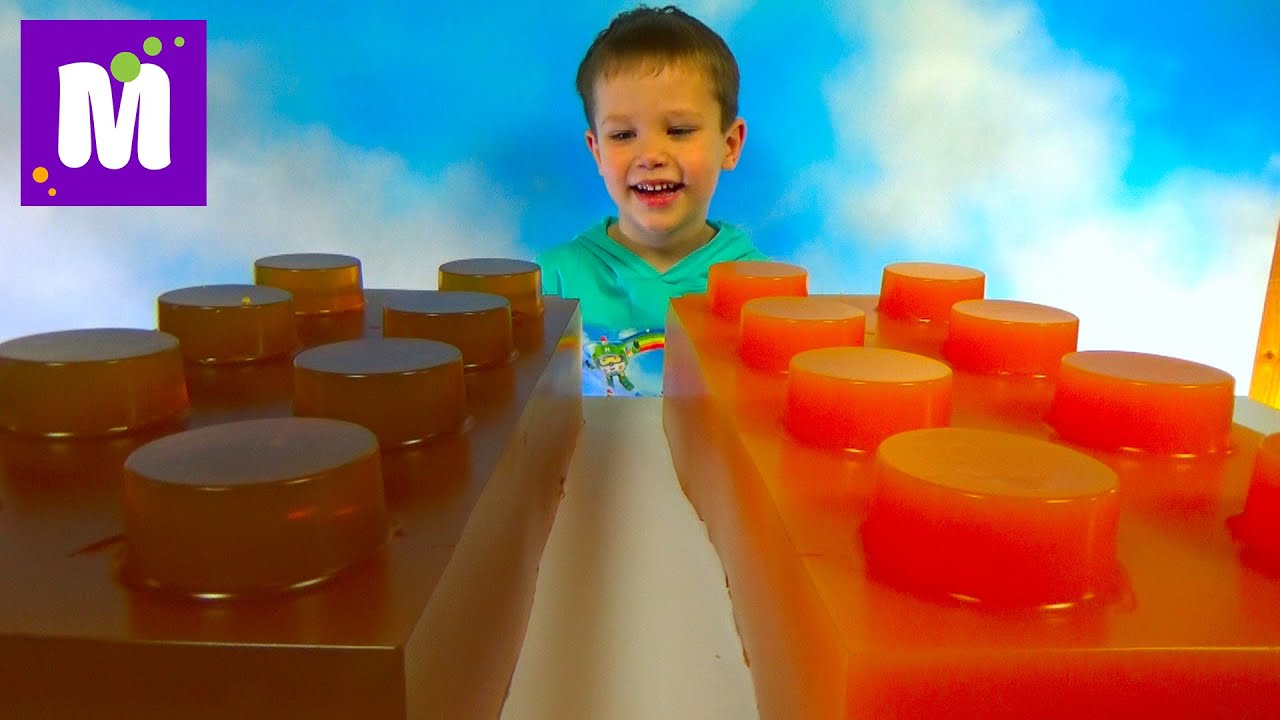 Огромные желейные Лего Мега блоки делаем сами
