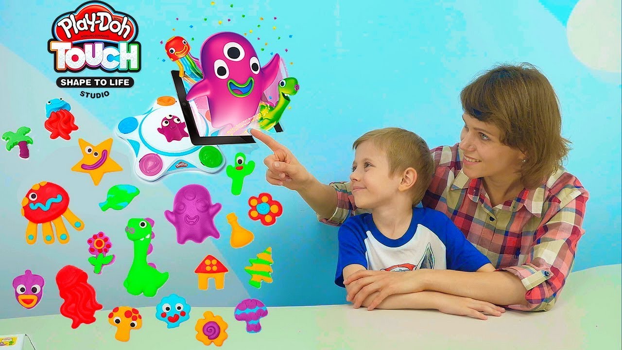 Мультики для детей с пластилином Плей До - Студия Создай мир #PlayDoh Touch