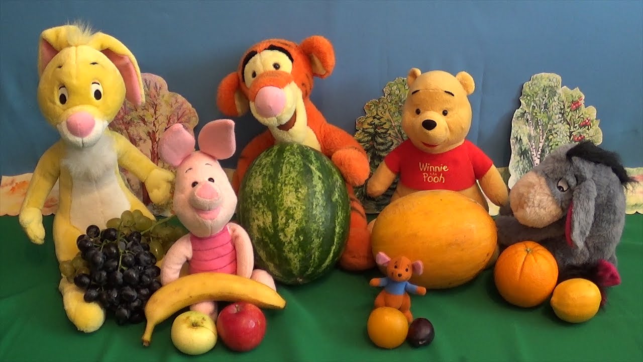 Видео для детей с Игрушкам из мультфильма Винни Пух и его друзья. Раннее развитие детей