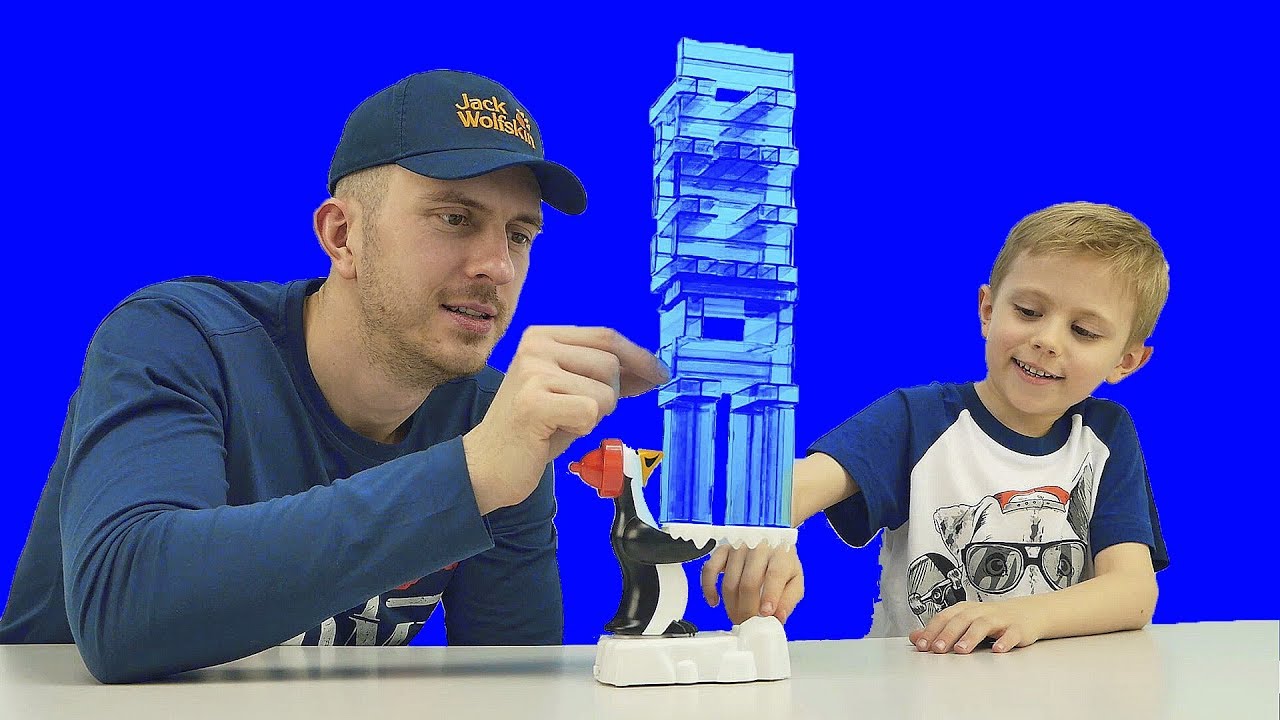 Весёлое видео для детей ДРОЖАЩИЙ ПИНГВИН Shiver - Развивающие и смешные игры для детей с Даником