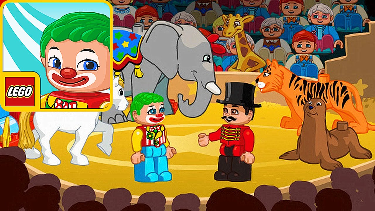 Мультик Лего Цирк - Цирковое представление в Лего городе. Lego Duplo Circus