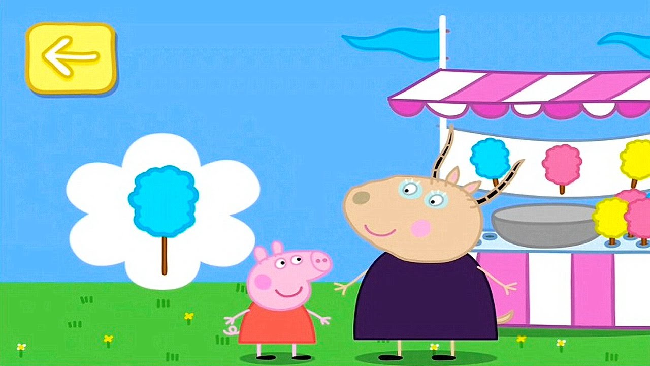 Свинка Пеппа и её семья на аттракционах - Обзор детской игры Peppa Pig