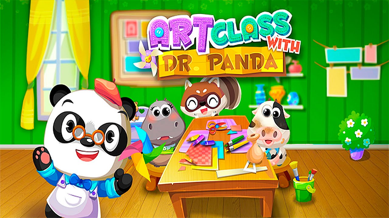 Арт класс Доктора Панды - Развивающее видео для детей. Art Class with Dr Panda