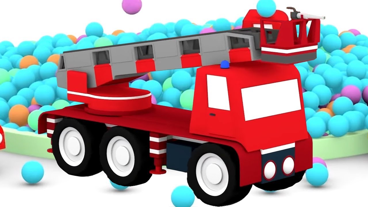 4 машинки - Песенки для детей - Пожарная, скорая, полицейская машинки
