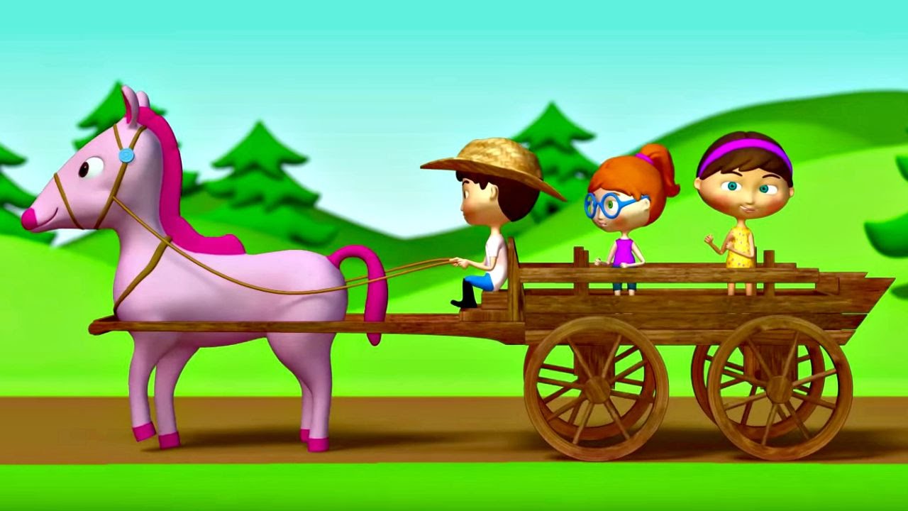 Детская песенка про лошадку. Мультфильм для малышей.