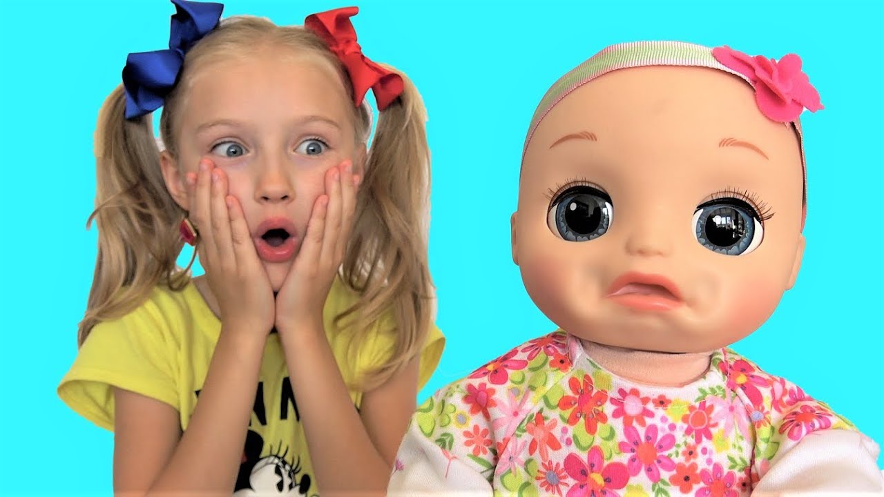 Говорящая кукла Baby Alive хочет кушать Сборник лучших видео от Super Polina