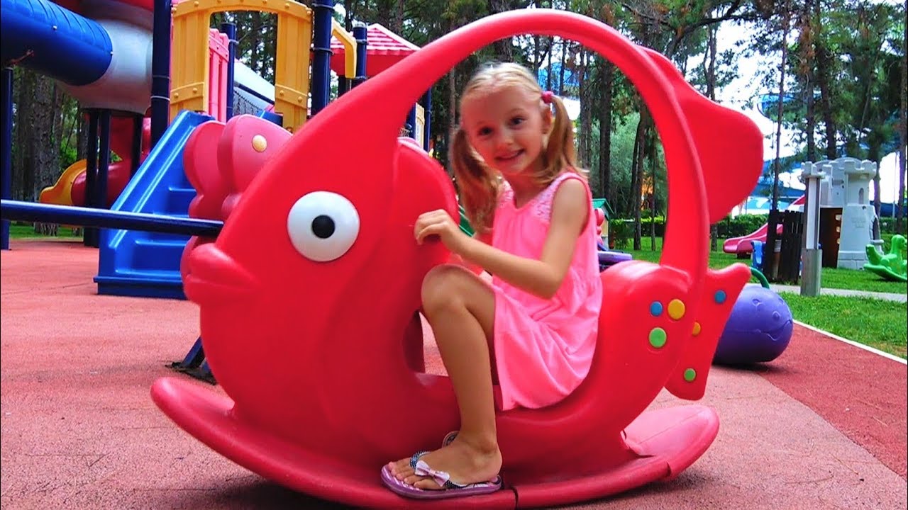 Outdoor Playground for kids Funny Baby Playing Family Fun Play Area Entertainment for children