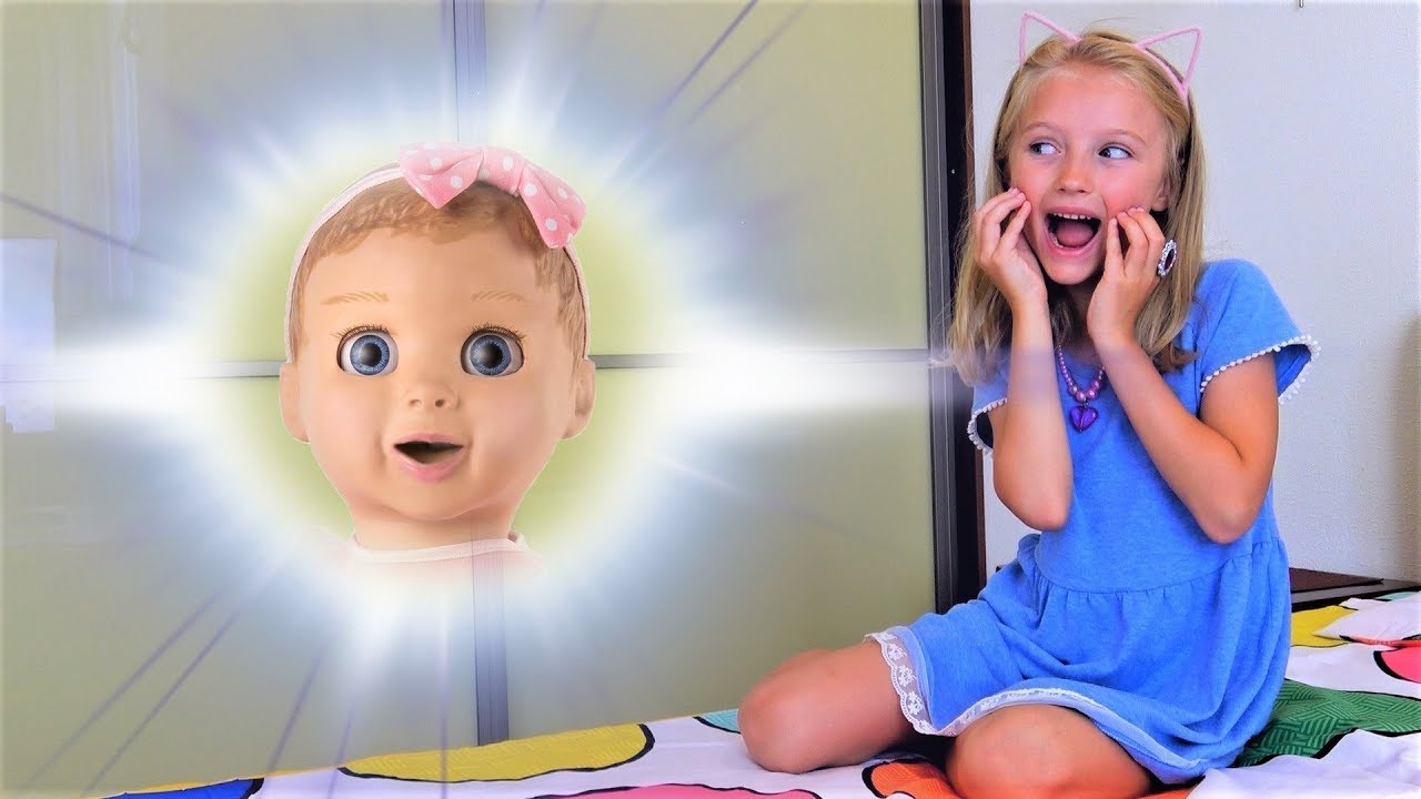 Говорящая Кукла и Волшебные сновидения Полины Смешное видео для детей