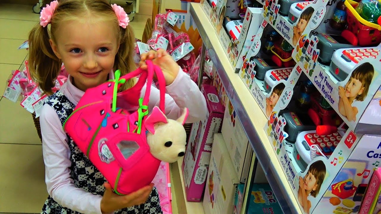 Funny Baby doing shopping in the Supermarket video for kids
