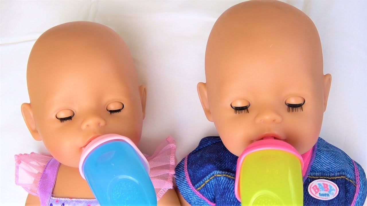 Polina and funny kids story about baby dolls