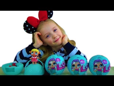 Куклы ЛОЛ Открывем  четыре Шара с Сюрпризами Видео для Девочек