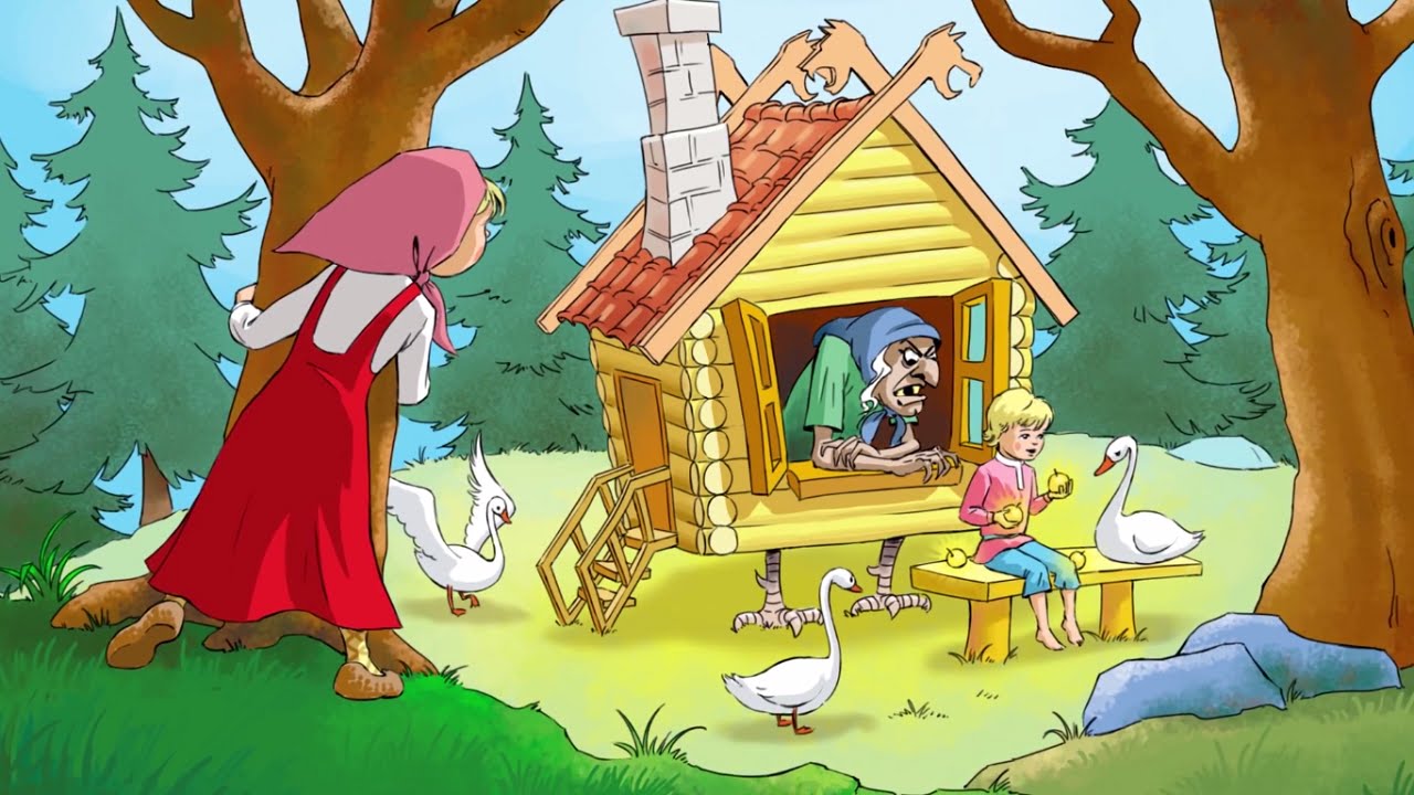 Сказки для детей - Почитайка - Гуси-лебеди