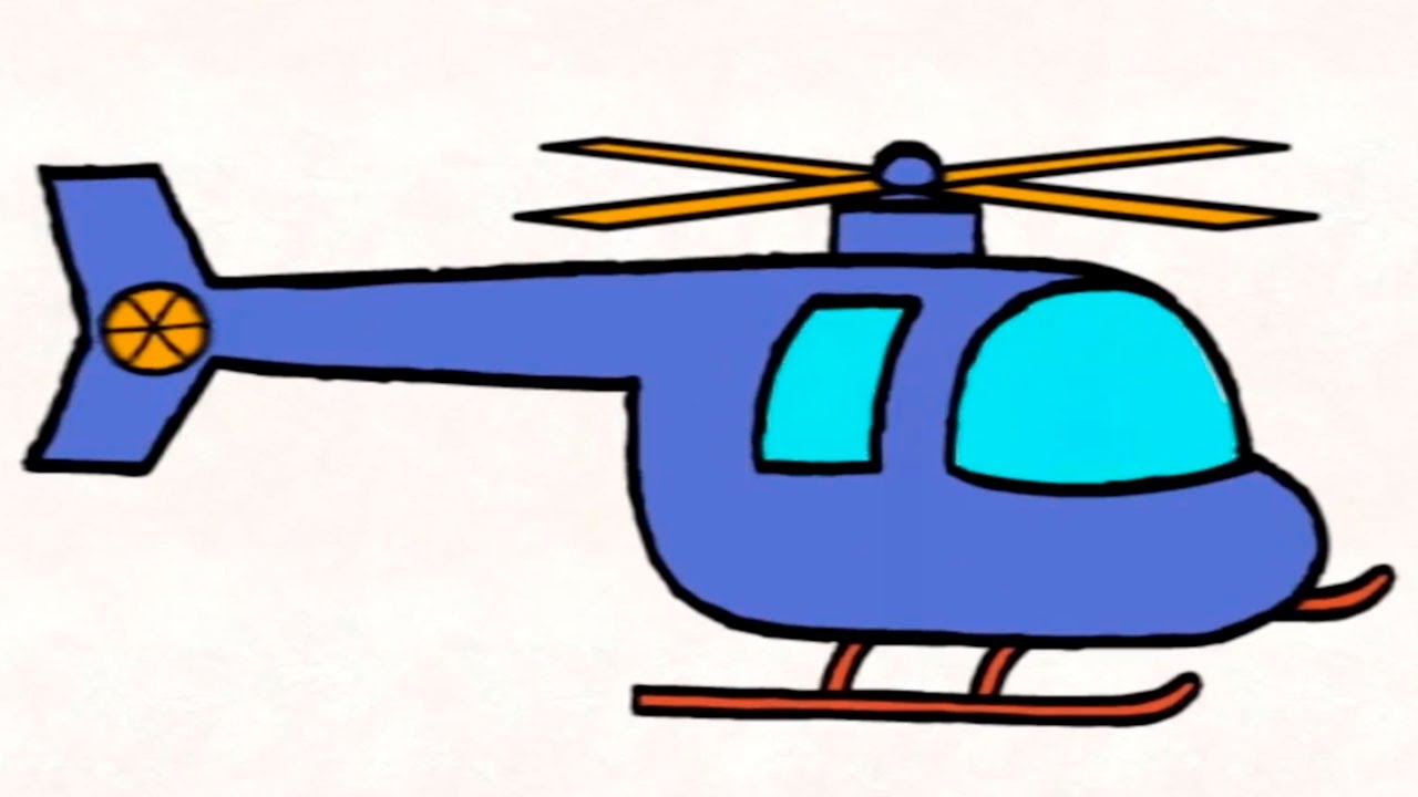 Мультфильмы для Малышей - Рисунки Тёмы - Нарисуй Вертолёт - мультфильм про вертолёт
