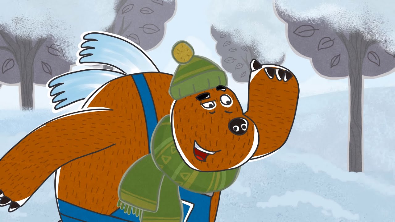 Малыши и Летающие Звери - Зимняя прогулка - Развивающие мультфильмы для детей, малышей